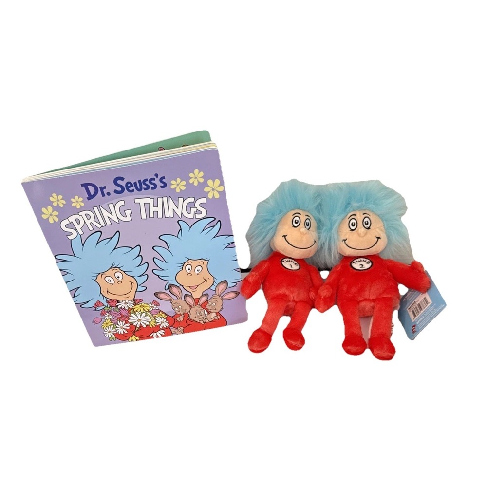 Kohl's Cares Dr. Suess‎ Spring Things Board Book W/ Thing One And Two Plush New